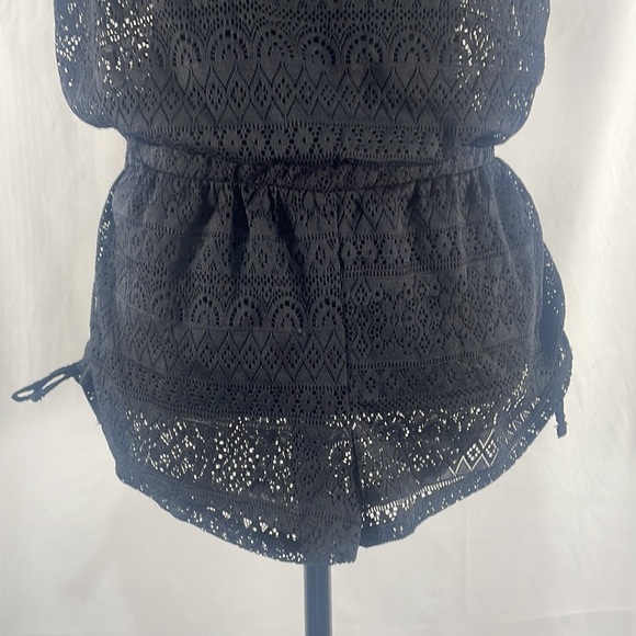 Victoria’s Secret Black lace swimsuit romper coverup, small - Picture 2 of 12